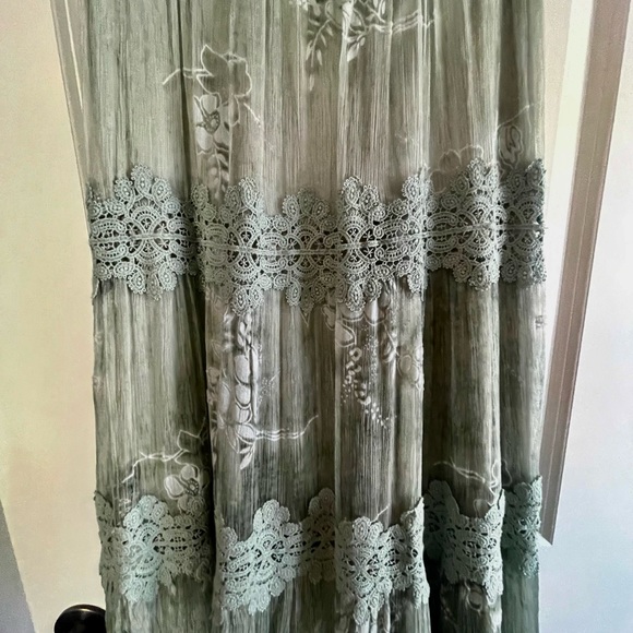 BHLD sage green sundress.  Never worn - stunning - Picture 3 of 4